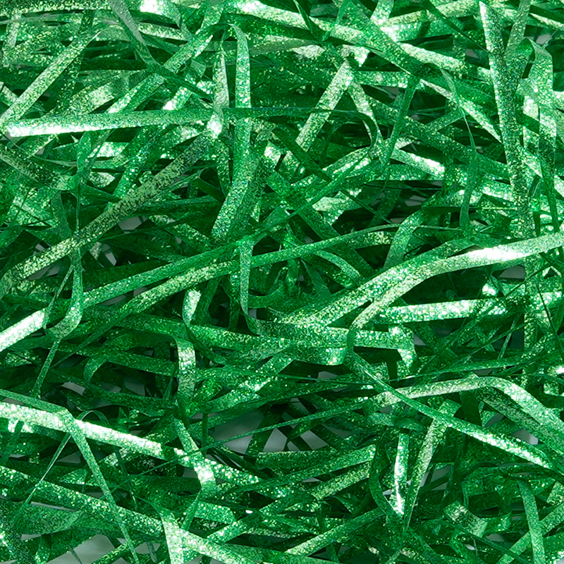 Metallic Glitzer PET Raffia Faser