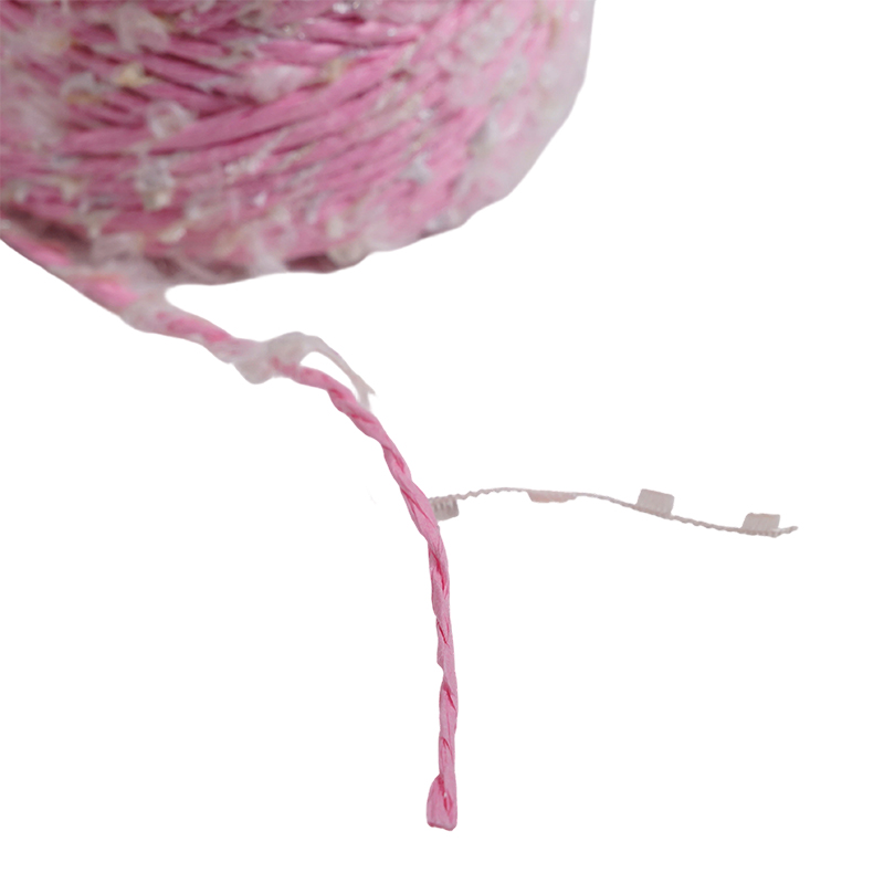 Papiergarn gemischt mit Federgarn