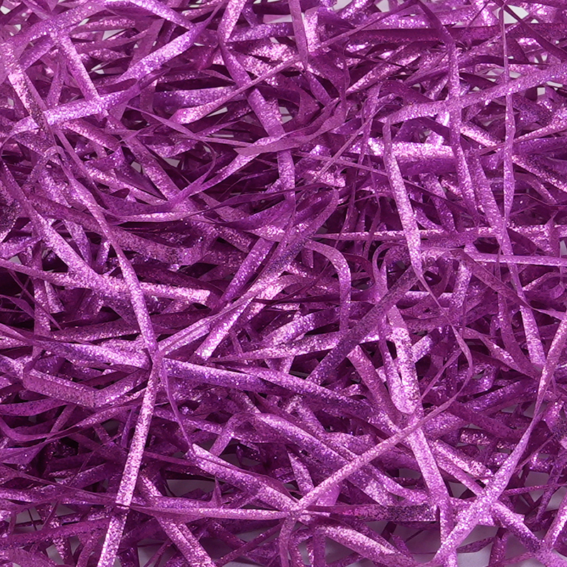 Metallic Glitzer PET Raffia Faser
