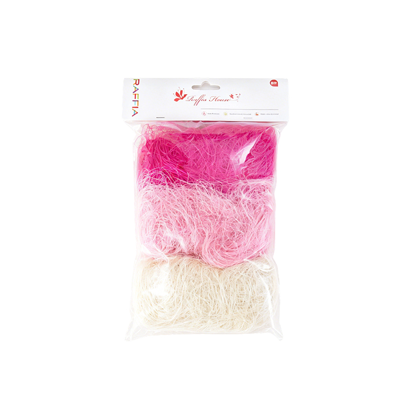 Mehrfarbige Jutemischung – gleichfarbiger Farbverlaufsmix
