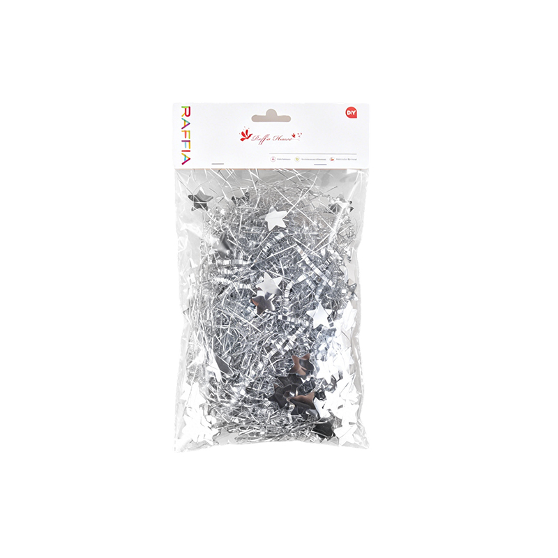 Metallgarn gemischt mit Papierschnitzelverpackung