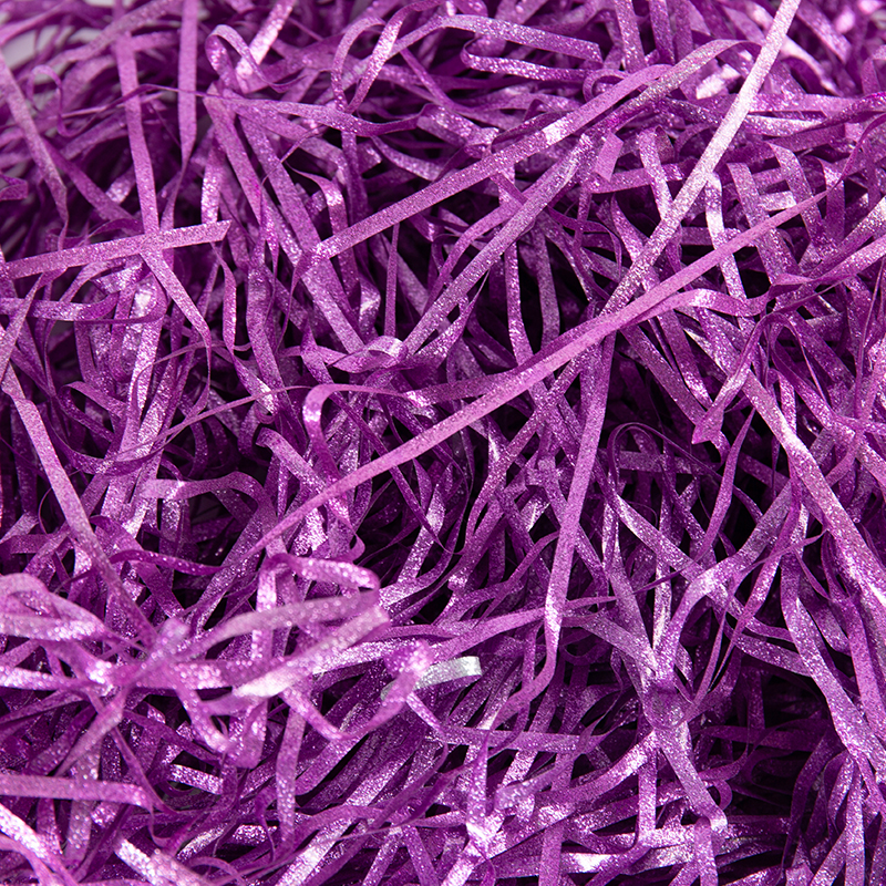 Metallic Glitzer PET Raffia Faser