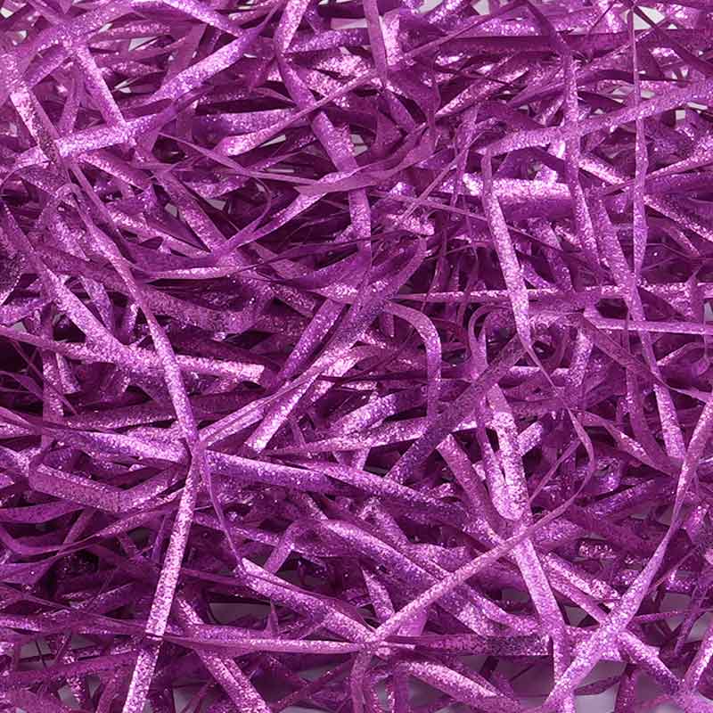 Metallisierte Glitzer-PET-Raffiafaser