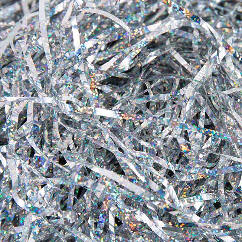Metallisierte Glitzer-PET-Raffiafaser