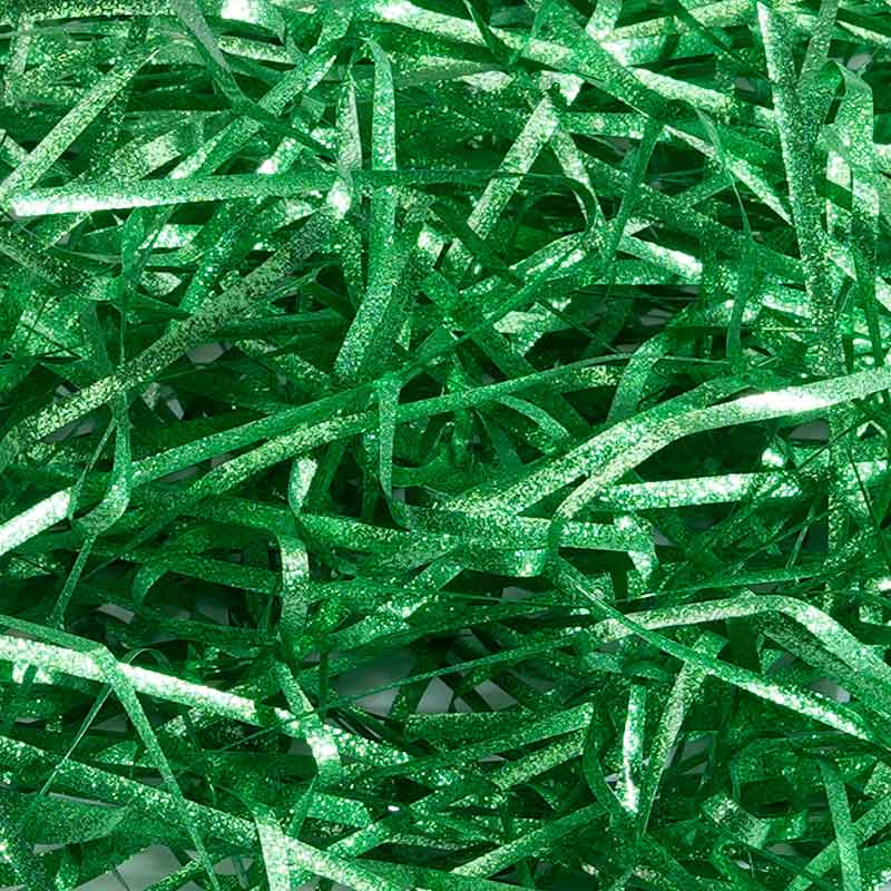 Metallisierte Glitzer-PET-Raffiafaser