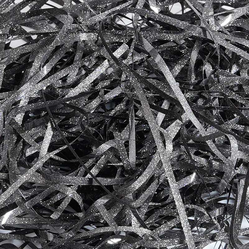 Metallisierte Glitzer-PET-Raffiafaser