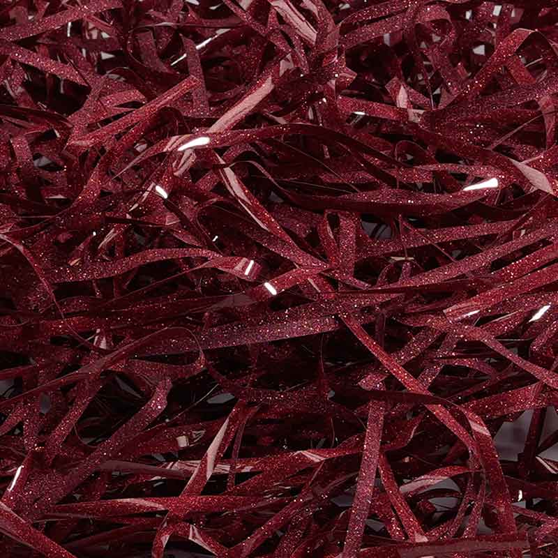 Metallisierte Glitzer-PET-Raffiafaser