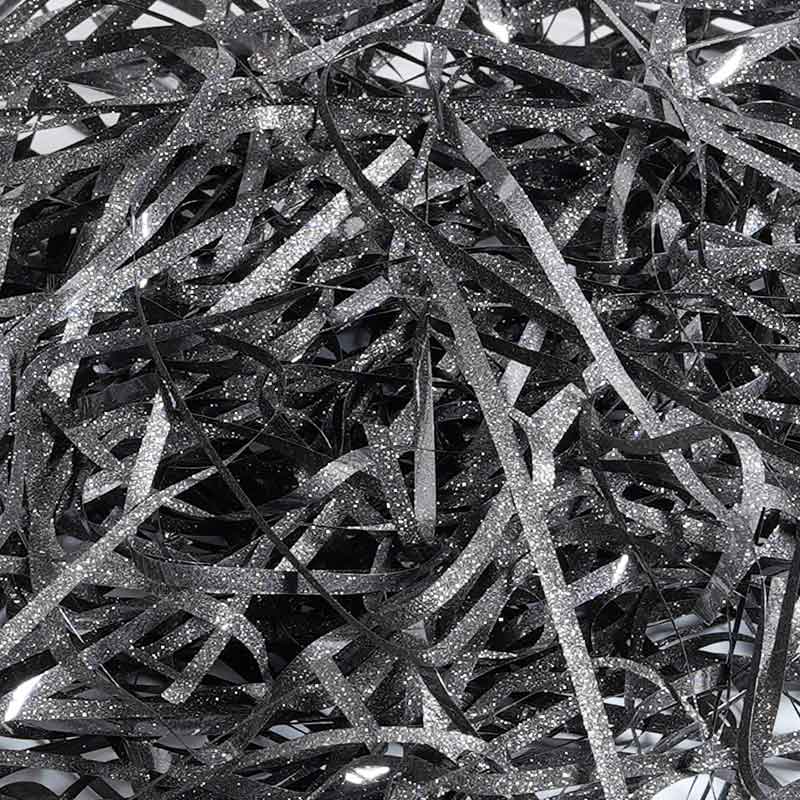 Metallisierte Glitzer-PET-Raffiafaser
